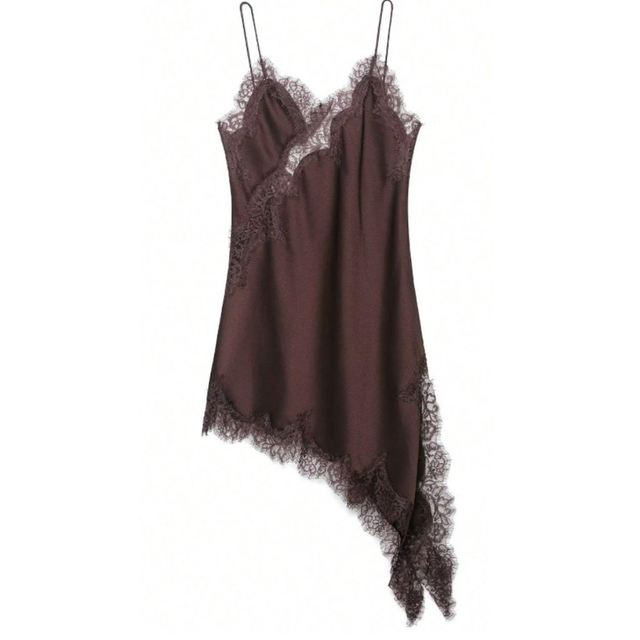 VESTITO RASÈ CON PIZZO