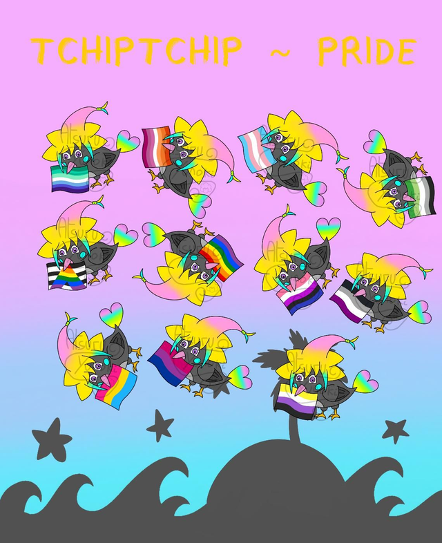 TchipTchip Pride / Stickers Vinyl ( Design by Atsuru_Yunoki (Me) )