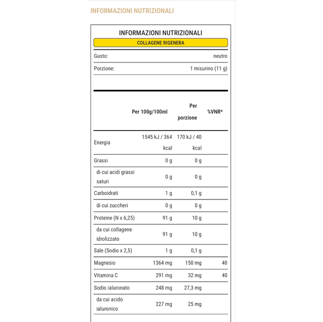 COLLAGENE RIGENERA® 330-333 g