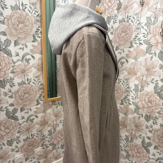 Manteau mi-long Beige-3616