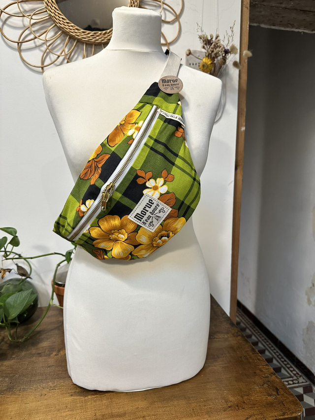 sac banane M Vintage nappe