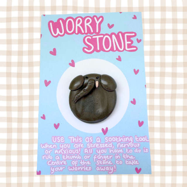 Elephant Worry Stone