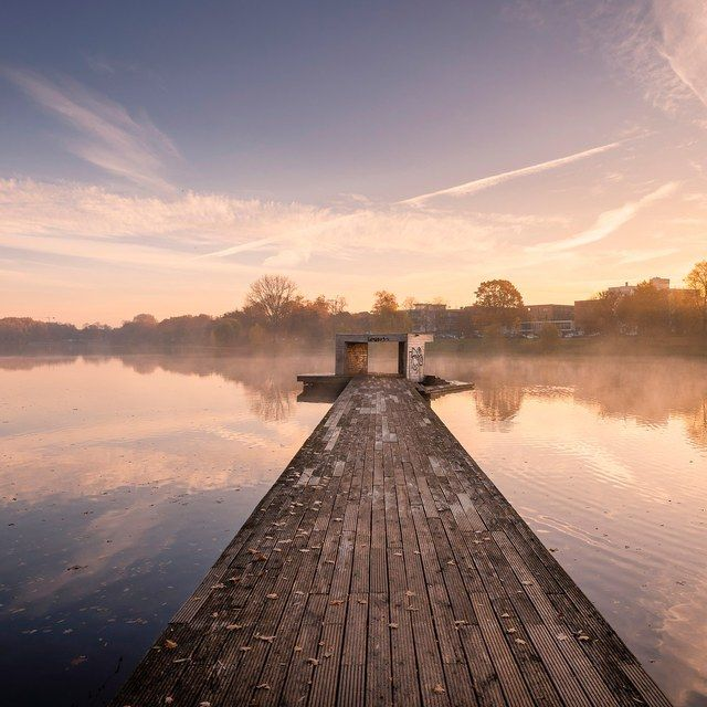 Weiter Blick vom Aasee-Pier