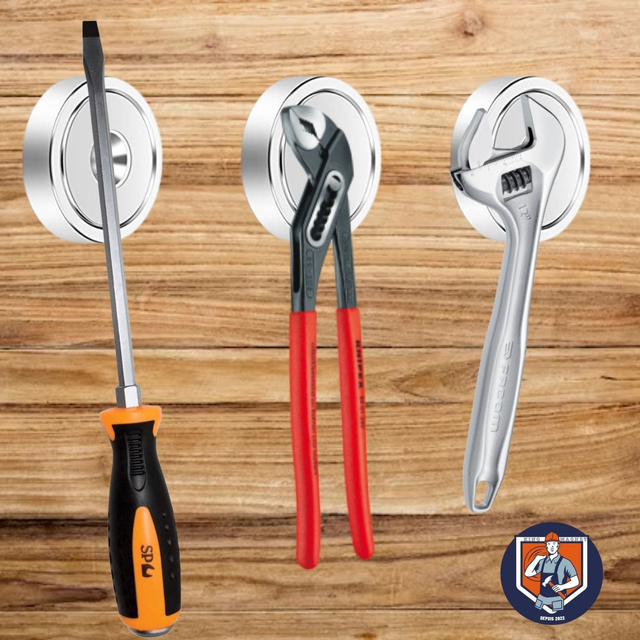 z - 3 Aimants Mur + fixations