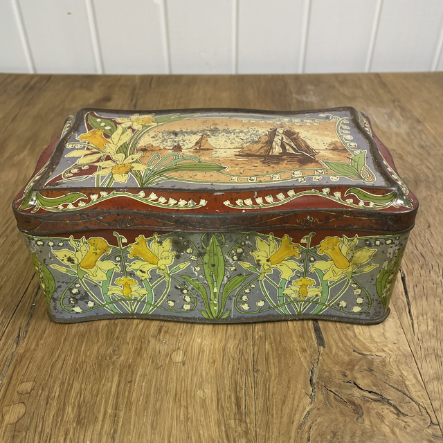 Boîte Art Nouveau Fête des Narcisses, Montreux, cca. 1900 