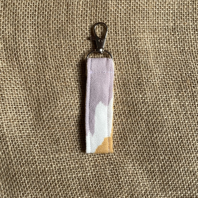 Porte clés imprimer jaune gris 