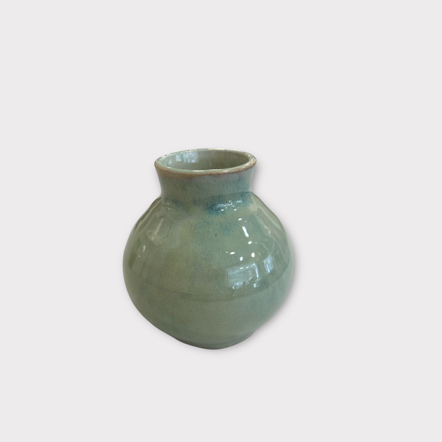 Vase 11 cm - lys grøn, Helle Bornæs 