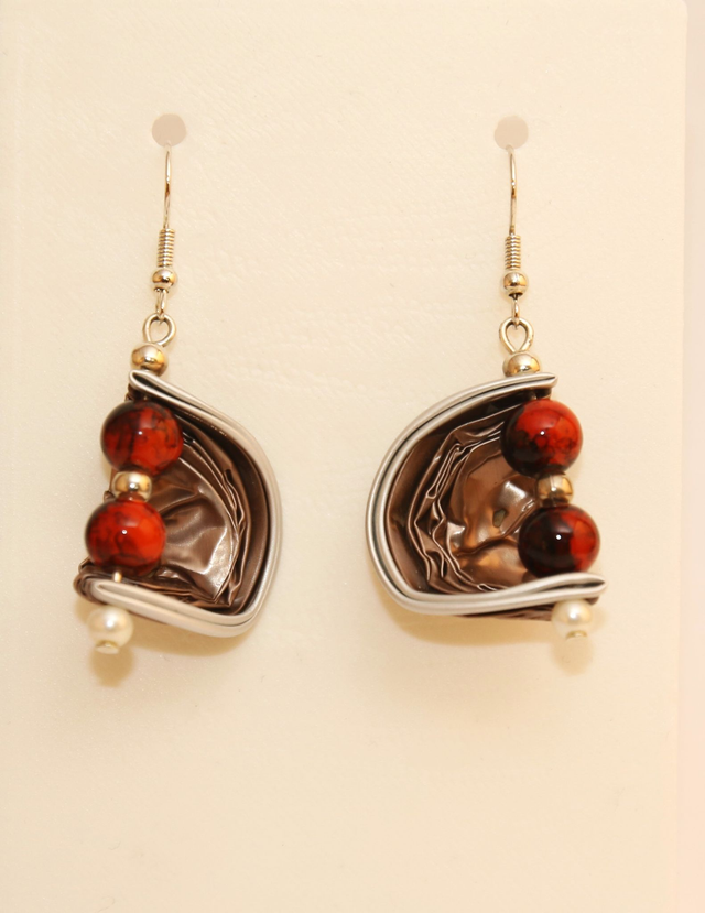 Boucles d'oreilles upcycling