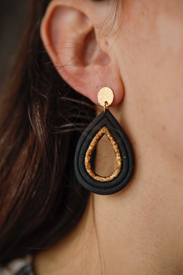Boucles d'Oreilles Hiver Graphique