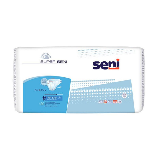 Seni Super Classic – Carton 4 x 30 protections (usage adulte renforcé)