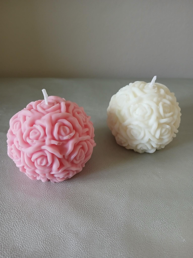 Bougies déco.grosse.fleur