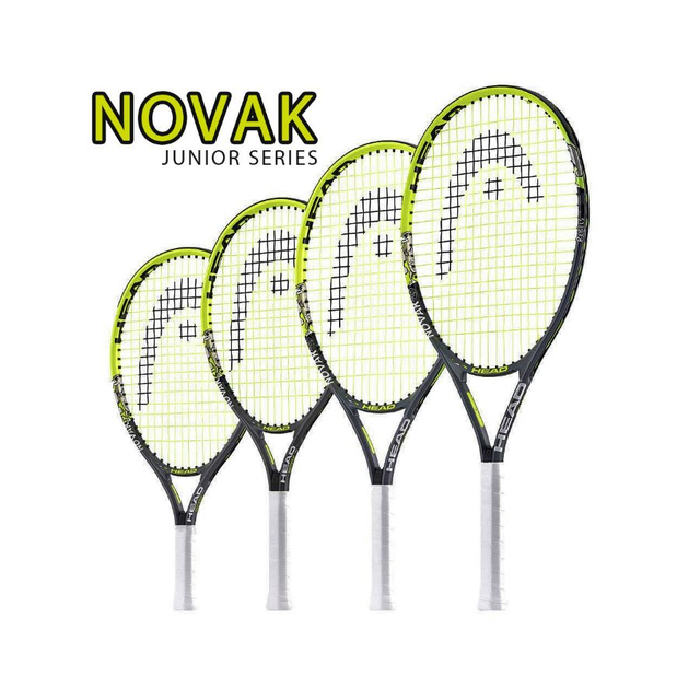 Head Novak 19 Racket Rebels (Grey/Yellow) Junior Tennis Racket