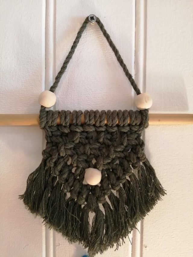 Fanion macramé diffuseur huile essentielle