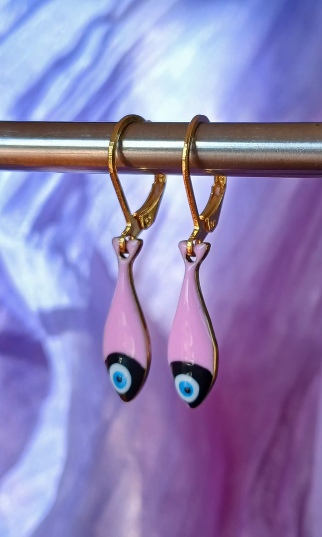 Boucles d'oreilles petit poisson (coloris au choix)