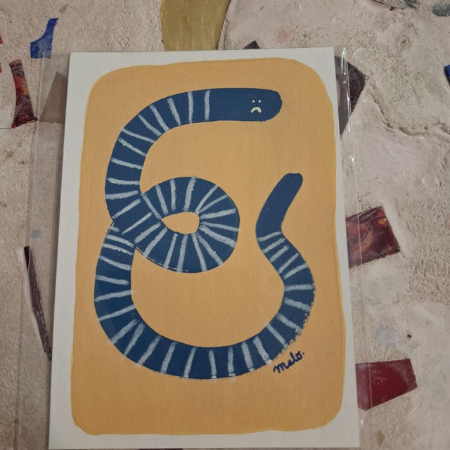 Mal23 A6 originale ver bleu triste 