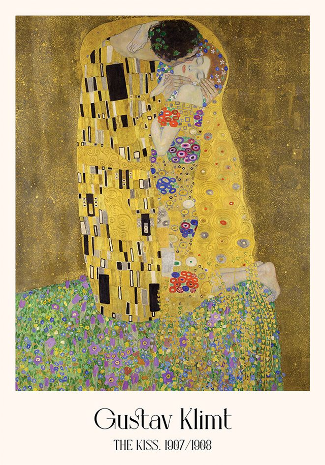 The Kiss by Gustav Klimt 