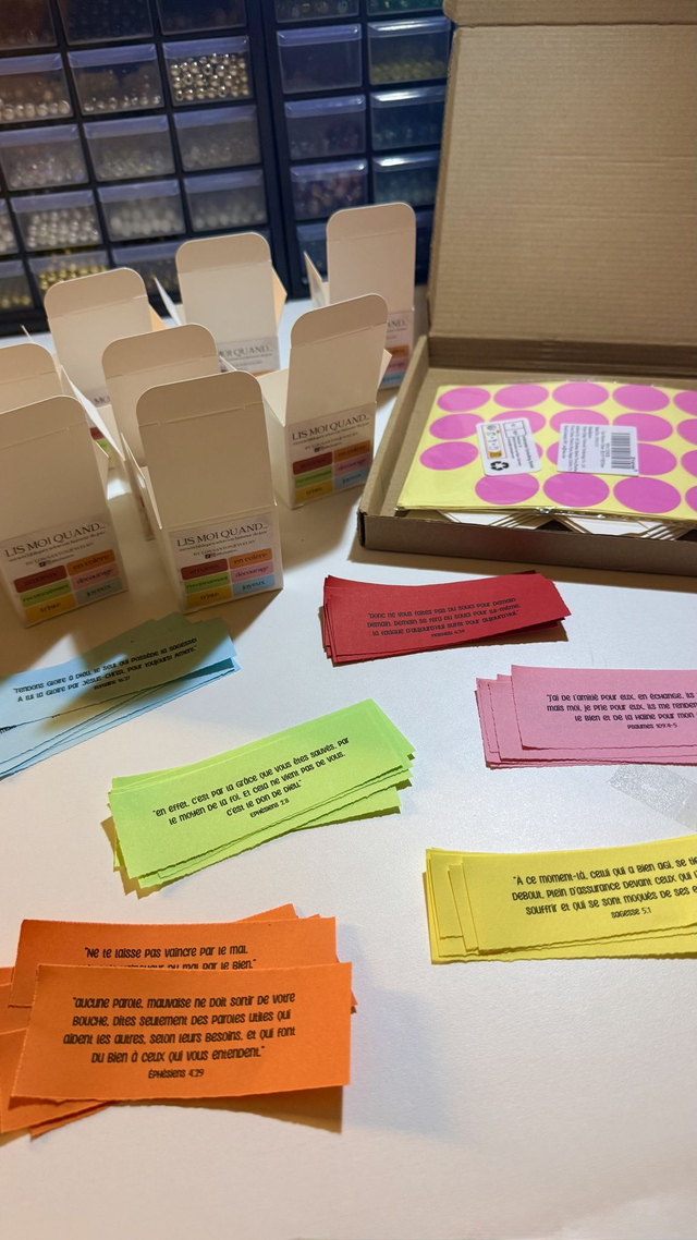 6 boites à versets bibliques - LIS MOI QUAND..