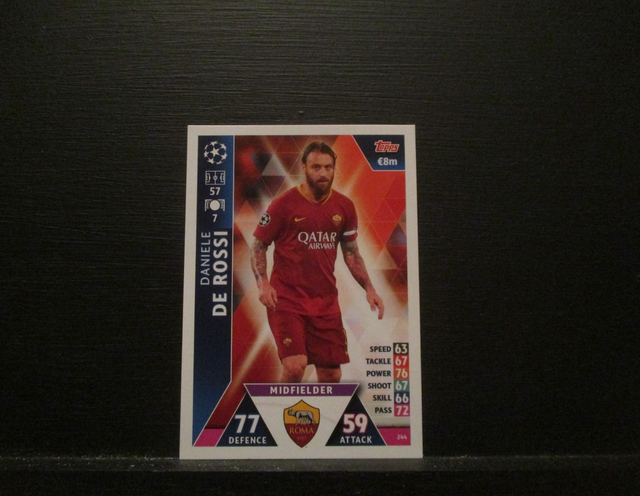 Daniele De Rossi - UEFA Champions League Match Attax 2018/19 Original Trading Card #244