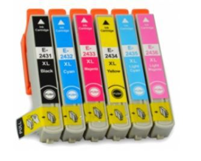 24 XL Compatible epson   LOT*6, jet d'encre, T2438 SERIE ELEPHANT