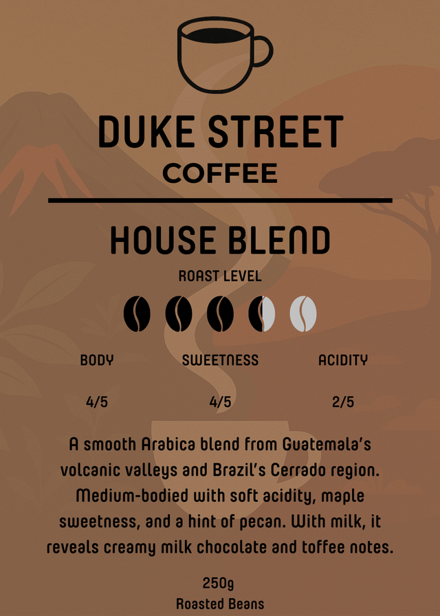 Duke Street Coffee House Beans 250g