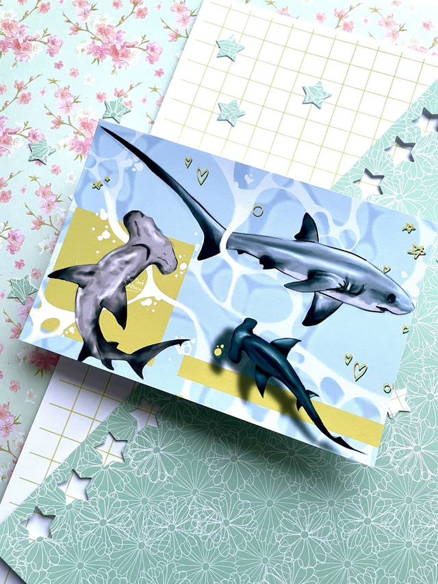 Sharks Postcard