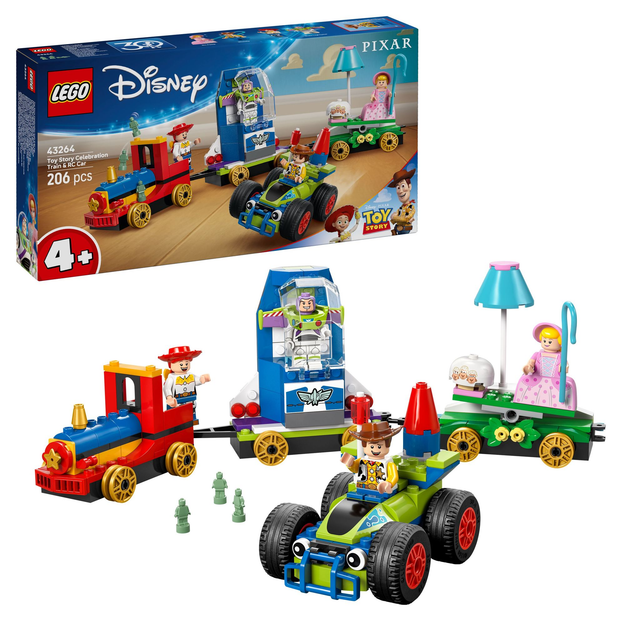 LEGO 43264 Disney Partyzug und das Auto RC aus Toy Story
