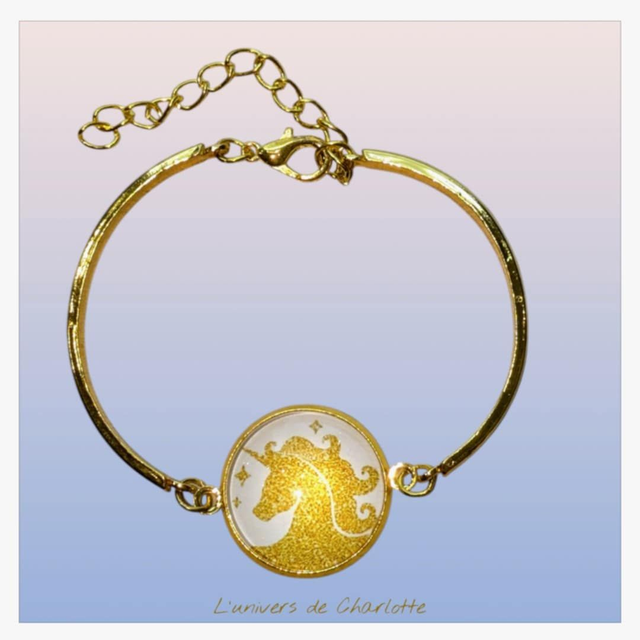 Bracelet "Licorne" acier LI-001