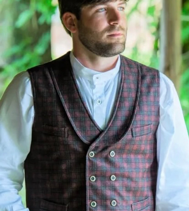 Deadwood Plaid Vest
