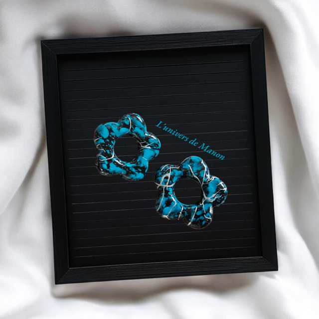 2 Pampilles fleurs (créoles interchangeables)  