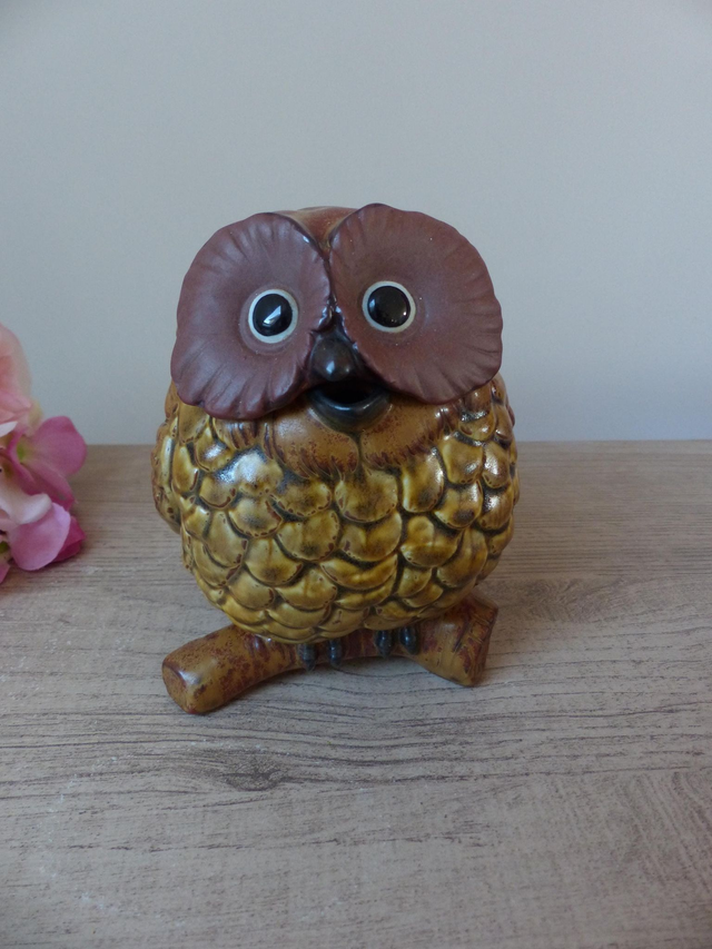 Théière Chouette Vintage en Grès Japonais - Authentique Création Japonaise - Collection pour Amateur de Théières, Oiseaux Artisanat Japonais