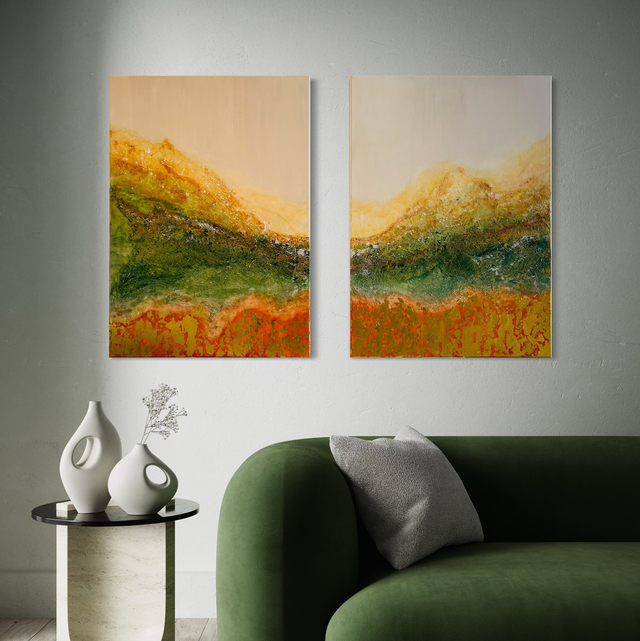 Terra Sauvage - art abstrait contemporain - paysage abstrait - grand format