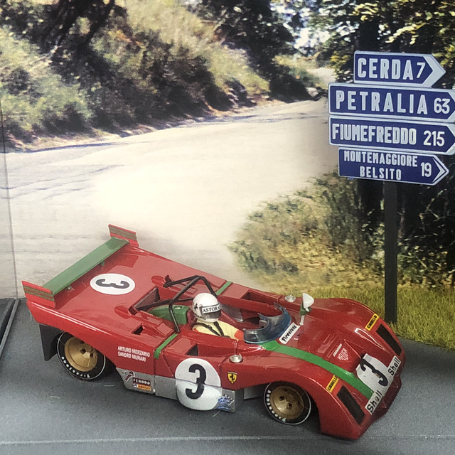 Ferrari 312 PB Targa Florio 1972 A. Merzario Brumm 1:43