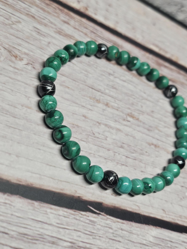 Bracelet en Malachite – 5 mm
