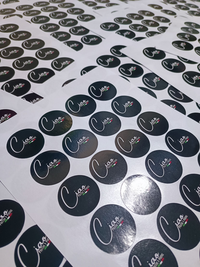 Stickers Circulares acabado normal 100 unidades