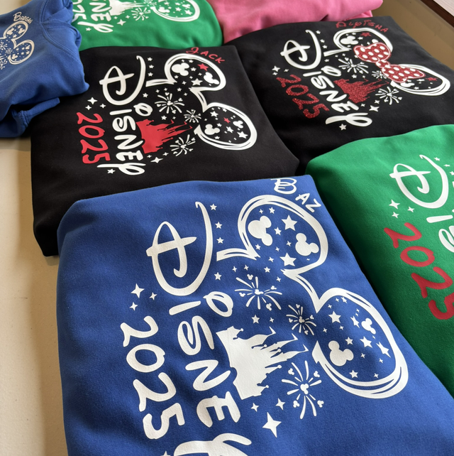 Disneyland castle outline hoodie