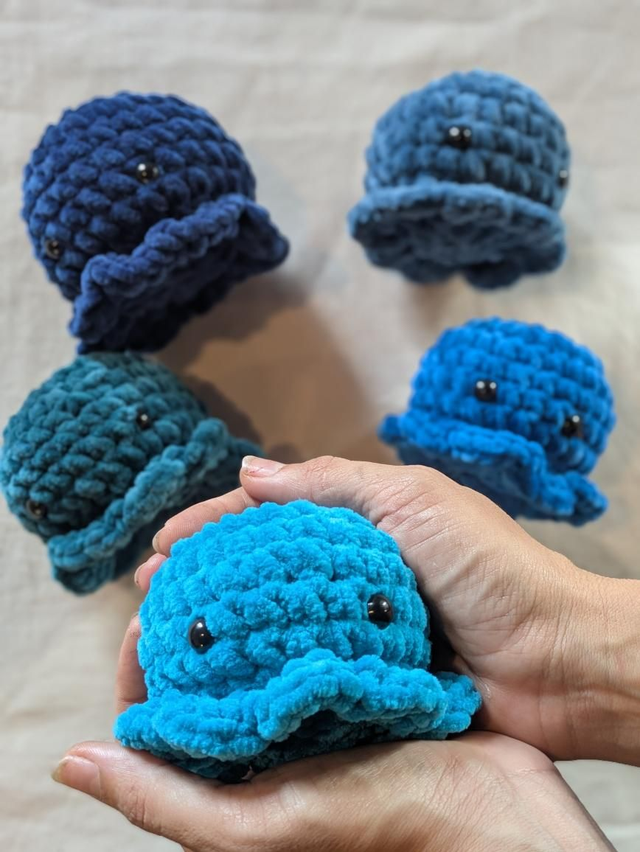 Poulpy doux Bleu foncé