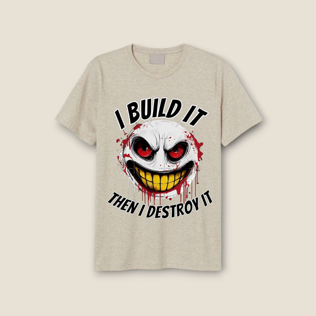 Crazy faces themed t shirts adult