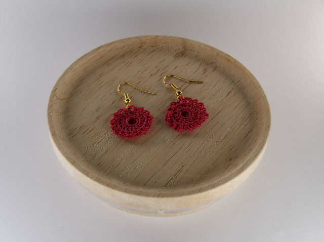 Boucles d&#039;oreilles dorées - Rosace