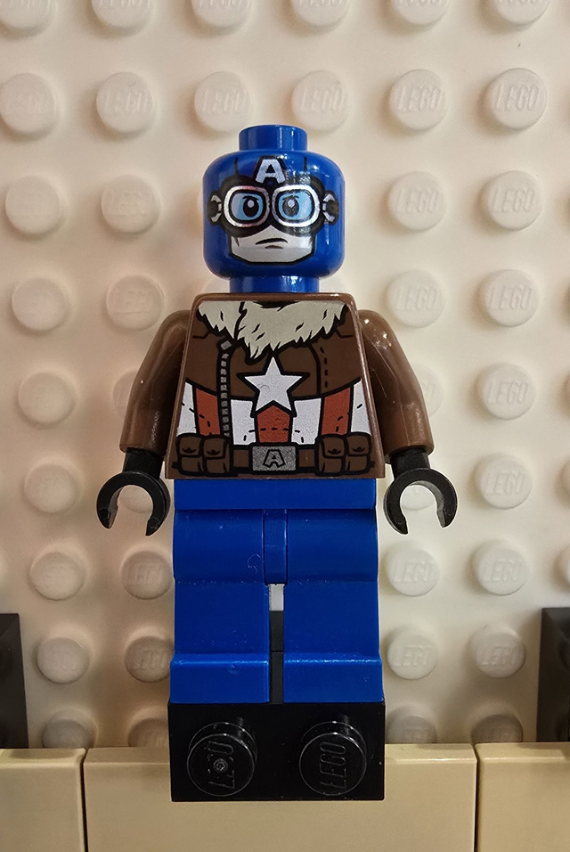 LEGO sh0374 Pilot Captain America Minifigur
