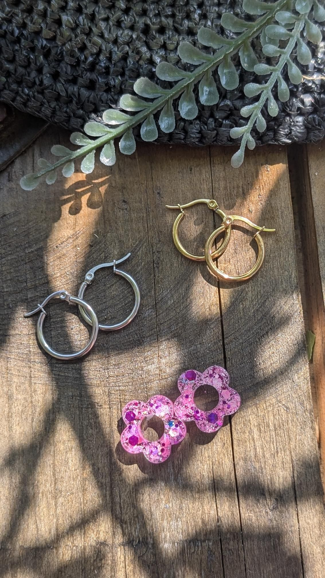 Boucles d&#039;oreilles fleurs