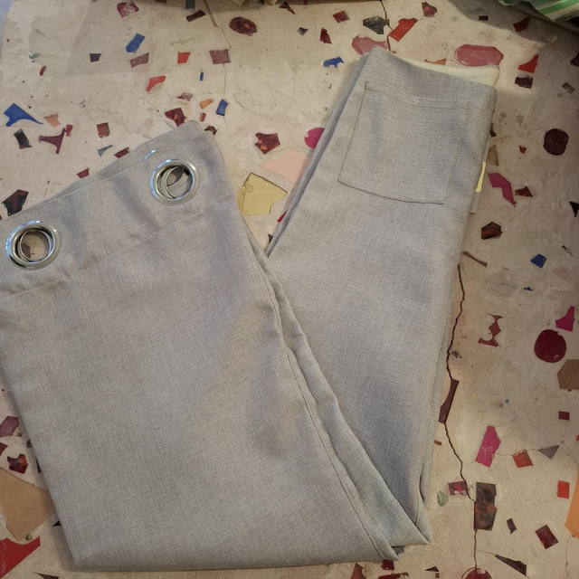 Luc5 pantalon gris texturé