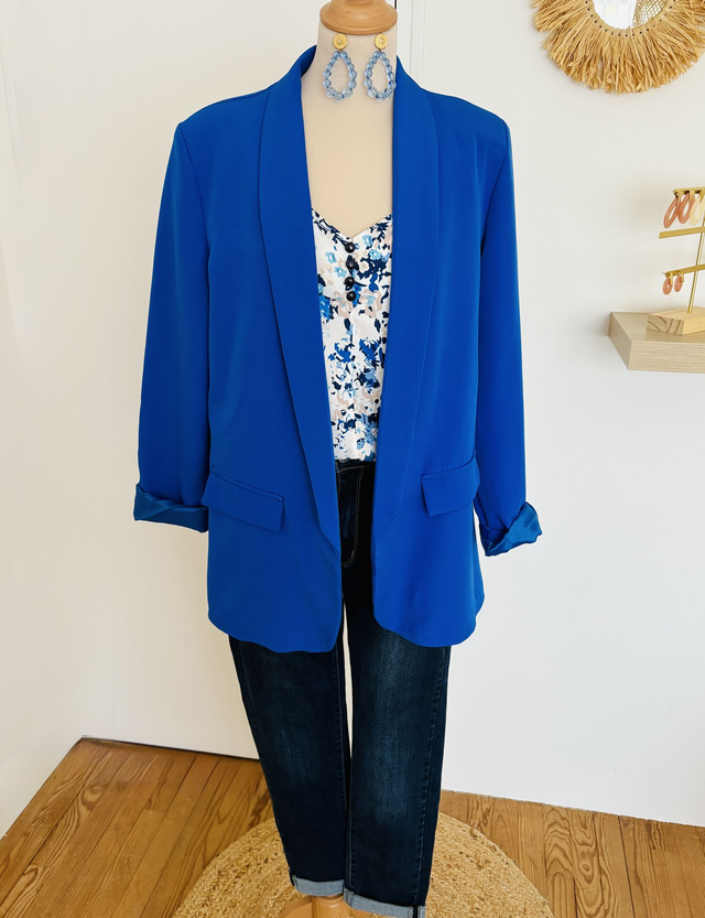 Blazer Bleu Roi Martine