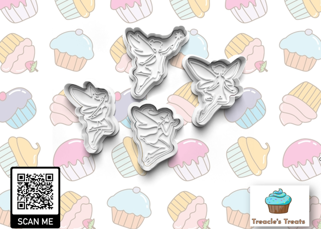 Fairies Fondant/cookie stamps with cutters