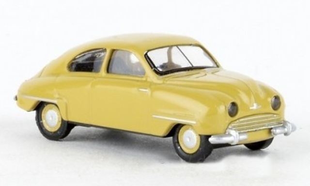 Saab 92 Brekina 1:87 geel