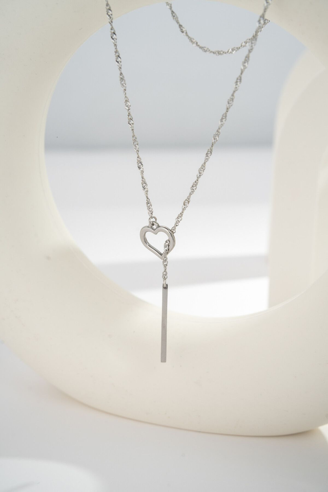 Collier coeur raffiné