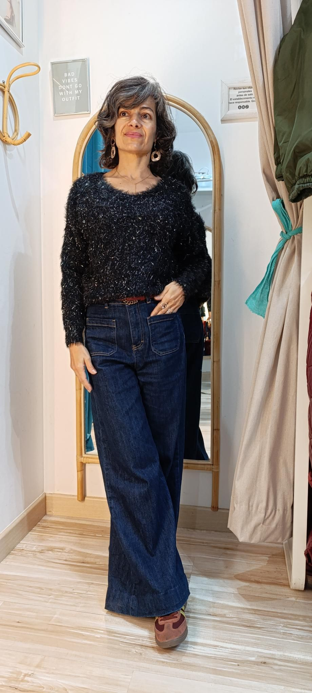 Jersey hilo plateado