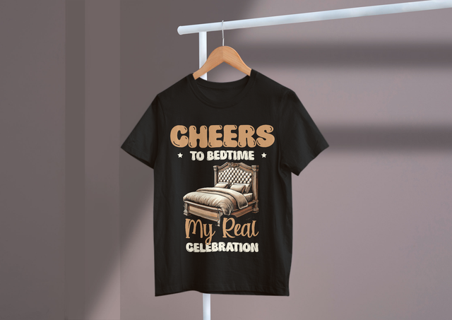 Cheers to Bedtime My Real Celebration, Parenting Cheers
Prost auf die Schlafenszeit, mein wahres Fest, Eltern-Prost