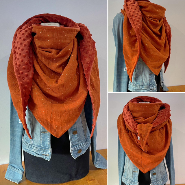 Maxi Chèche Happy confettis brique 