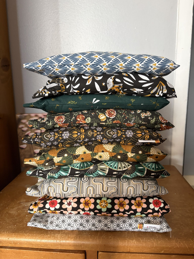 Bouillotte graines de lin et lavande 