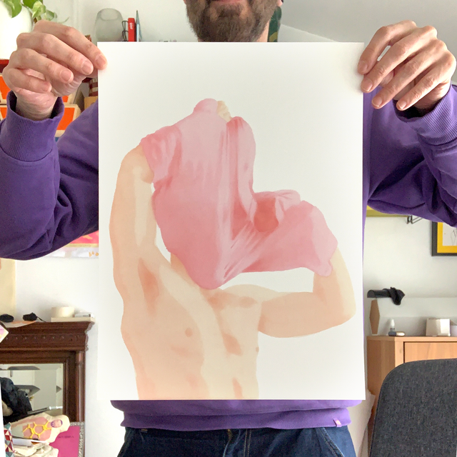 Rose Spectral Print 30x40 cm